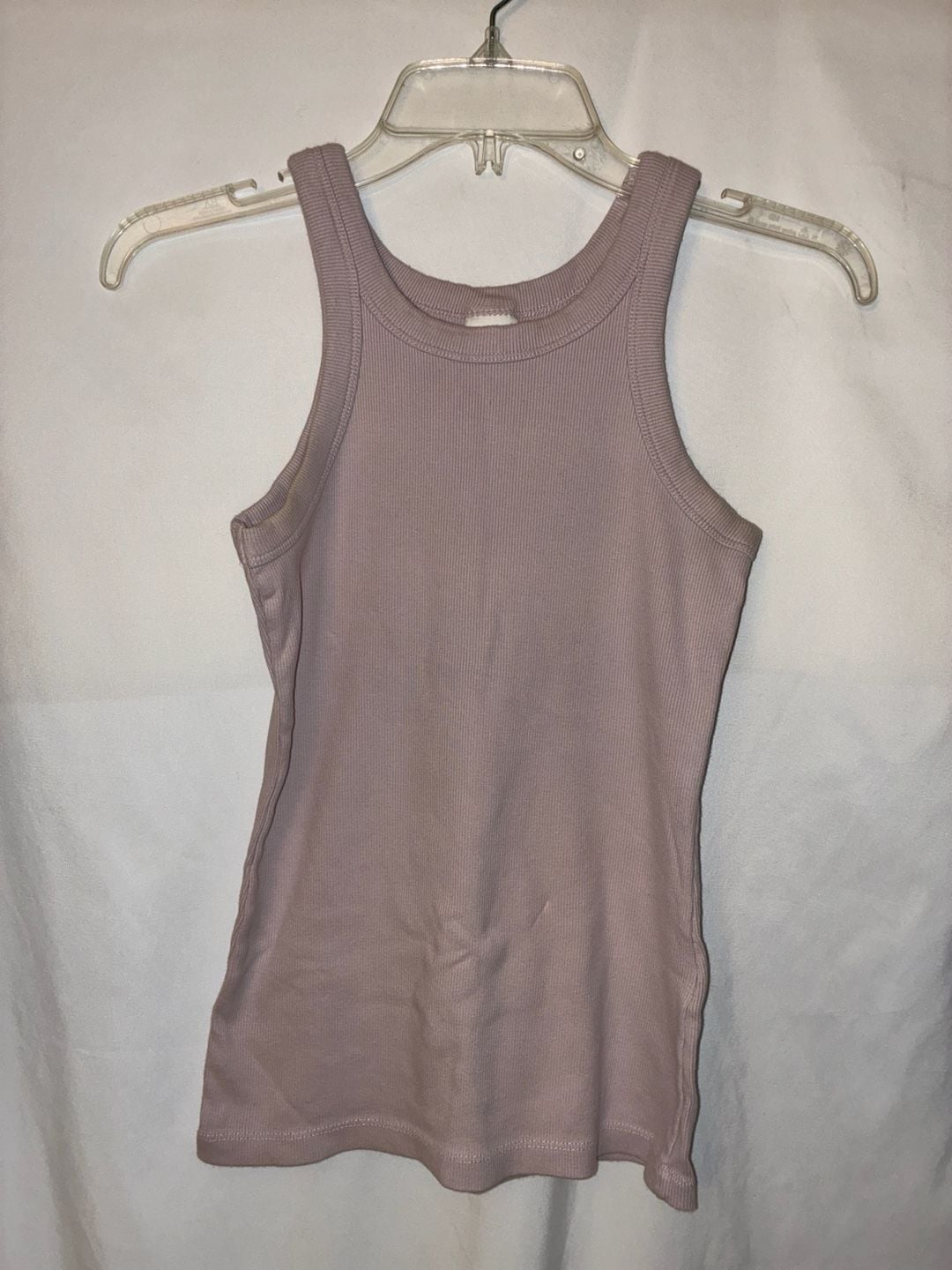 H&M Women's Ribbed Tank Top Lilac S